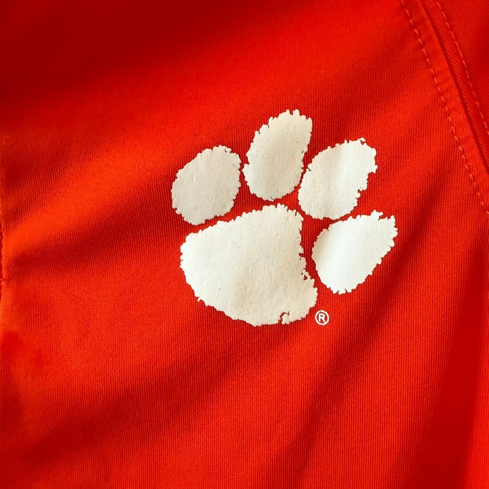 Boys Clemson Tigers Quarter-Zip Pullover | Size Small - Picture 3 of 5